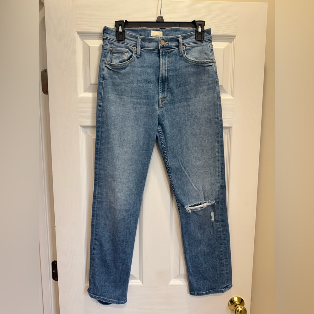 MOTHER High Waisted Rider Ankle Jeans 28